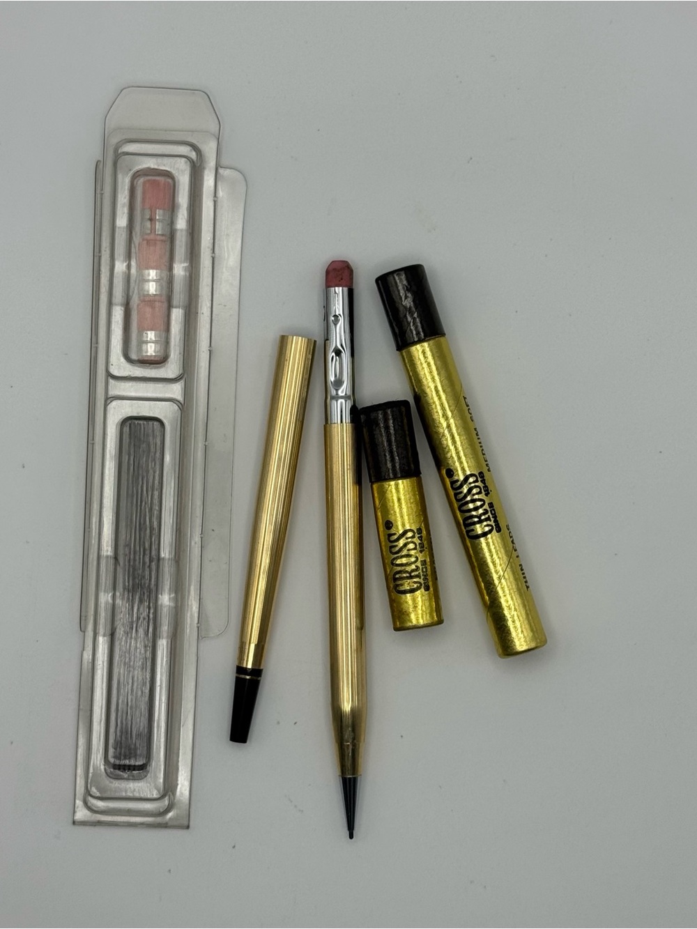 Vintage Cross Century 1/20 12KT Gold Filled Mechanical Pencil USA Leads Lot